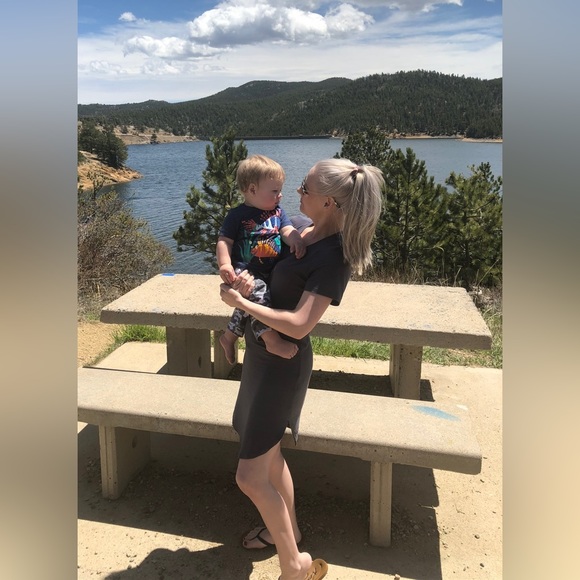 Unbranded T-Shirt Dress, Gray, Size XS - Picture 7 of 9